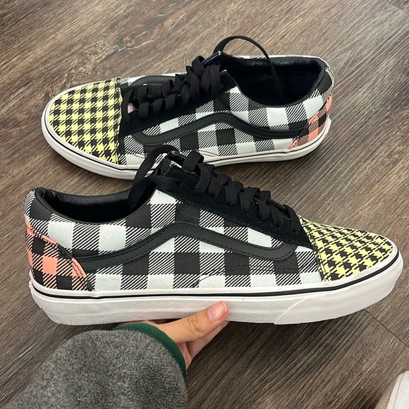 VANS OldSkooli Multi-color Checkered Sneakers (UNISEX) Style#721454 M9 w10.5 - Picture 1 of 9